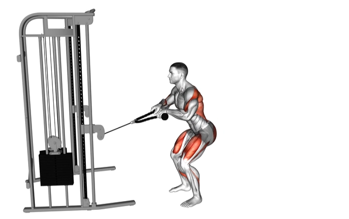 Cable Squat Row