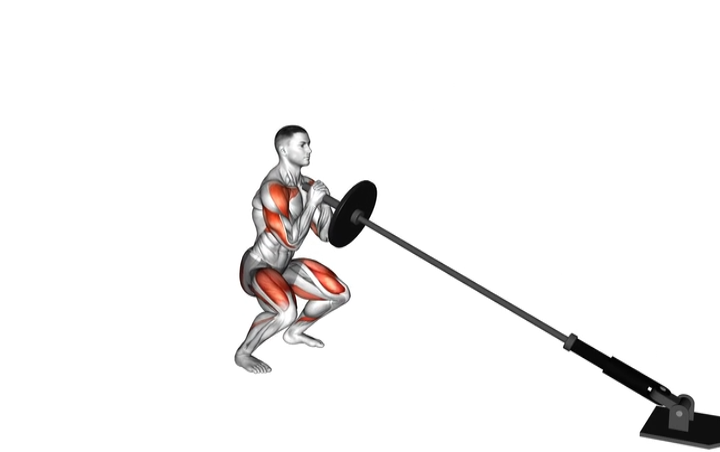Landmine Squat Press