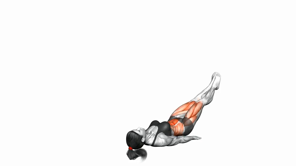 Flat Bench Lying Leg Raise