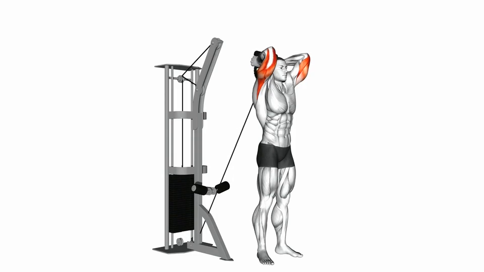 Rope Overhead Triceps Extension
