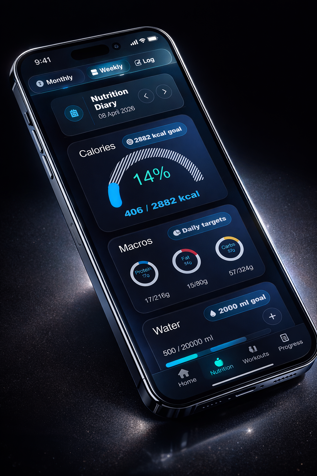 Nutrition tracking preview